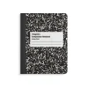 Staples Composition Notebook, 7.5" x 9.75", College Ruled, 100 Sheets, Black/White, 48/Carton (40451CT) Outlet