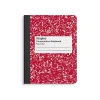 Staples ® Composition Notebook, 7.5" x 9.75", Wide Ruled, 100 Sheets, Red (ST55075) Clearance