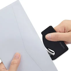 Staples Concealed Blade Letter Opener, Black, 2/Pack (18006-CC)* Letter Openers