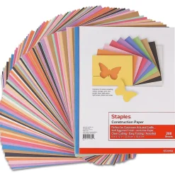 Hot Construction Paper, 9"W x 12"L, Assorted, 200/Pack (23104) Construction Paper