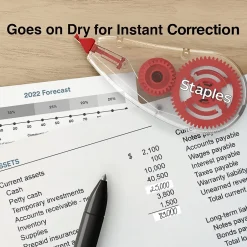 Staples ® Correction Tape, White, 2/Pack (ST59821-CC) Sale