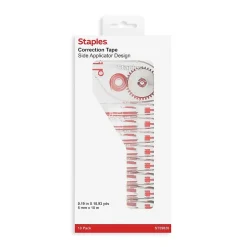 Staples Correction Tape, White, 10/Pack (ST59820) Outlet