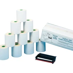 Hot Credit/Debt Verifone 250 Kit, 2-Ply, 3" x 90', 10 Rolls/Pack (452177) Pos Paper