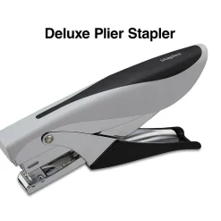 Staples Deluxe Plier Stapler, 20 Sheet Capacity, Black/Gray (24546/17584) Discount