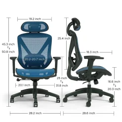 Best ® Dexley Ergonomic Mesh Swivel Task Chair, (UN59375) Ergonomic Chairs