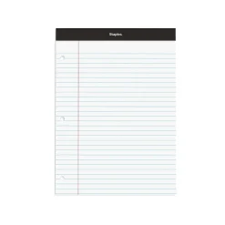 Staples Double-Sheet Notepad, 8.5" x 11.75", Letter Size, White, 100 Sheets/Pad (20-244) Discount
