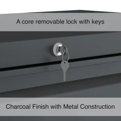 Outlet 3-Drawer Lateral File Cabinet, Letter/Legal Size, Lockable, 40.25