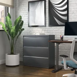 Outlet 3-Drawer Lateral File Cabinet, Letter/Legal Size, Lockable, 40.25