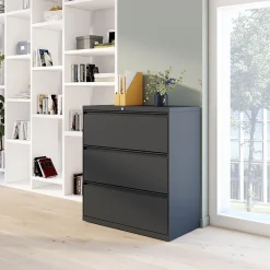 Outlet 3-Drawer Lateral File Cabinet, Letter/Legal Size, Lockable, 40.25