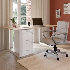 Clearance 3-Drawer Mobile Vertical File Cabinet, Letter Size, Lockable, 26.9