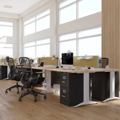 New 2-Drawer Mobile Vertical File Cabinet, Letter Size, Lockable, 29