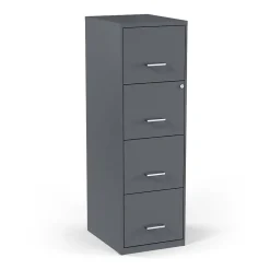 Clearance 4-Drawer Vertical File Cabinet, Letter Size, Lockable, 45.8"H x 14.3"W x 18.9"D, (ST52148-CC) File Cabinets