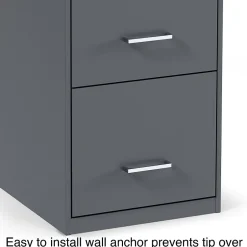 Clearance 4-Drawer Vertical File Cabinet, Letter Size, Lockable, 45.8