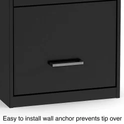 Outlet 3-Drawer Vertical File Cabinet, Letter Size, Lockable, 34.9