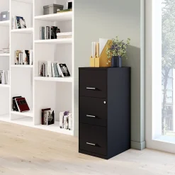 Outlet 3-Drawer Vertical File Cabinet, Letter Size, Lockable, 34.9