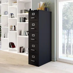 5-Drawer Vertical File Cabinet, Letter Size, Lockable, 61.38
