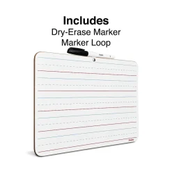 Discount Dry-Erase Learning Board, 8.9" x 11.8" 12/PK Dry Erase
