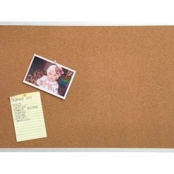 Online Durable Cork Bulletin Board, Aluminum Frame, 17" x 23" (85112B-PL/43800) Bulletin