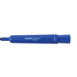 Staples DuraMark Permanent Markers, Medium Point, Blue, 12/Pack (18890) Hot