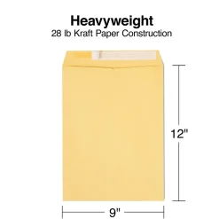 Staples EasyClose Self Seal #10 1/2 Kraft Catalog Envelope, 9