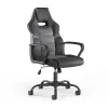 Clearance Staples Vector Luxura Faux Leather Gaming Chair, Black & Gray (61108) Gaming Chairs