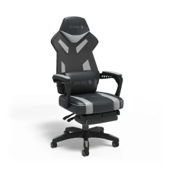 Staples Vomax Bonded Leather Ergonomic Gaming Chair, Black/Gray (61364) Gaming Chairs