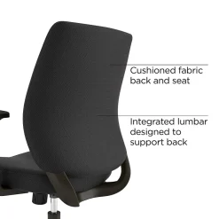 Outlet ® Essentials Ergonomic Fabric Swivel Task Chair, Black (UN59380) Office Chairs