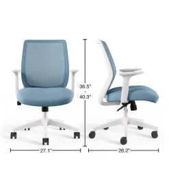 Essentials Ergonomic Fabric Swivel Task Chair, (UN60409) Ergonomic Chairs