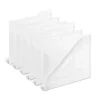 Staples File Folder, 3 Tab, Letter Size, Translucent Clear, 6/Pack (TR11863) New