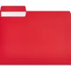 Staples File Folder, 1/3-Cut Tab, Letter Size, Plastic, Assorted Colors, 18/Box (ST62540) Outlet