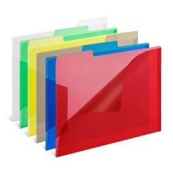 Staples File Folders, 1/3-Cut Tab, Letter Size, Assorted Colors, 6/Pack (TR10847/10847) Discount
