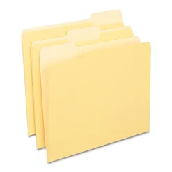 Staples File Folders, 1/3-Cut Tab, Letter Size, , 24/Pack (ST13844-CC) Yellow New