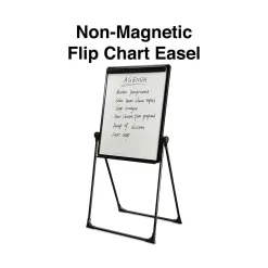 Hot Flip Chart Easel, Black Steel (28216US/50444US) Dry Erase