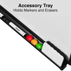 Hot Flip Chart Easel, Black Steel (28216US/50444US) Dry Erase