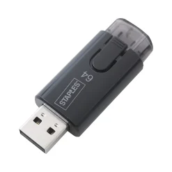 Staples 64GB USB 2.0 Type A Flash Drive, Black (27990)* Usb Flash Drives