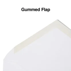 Staples Gummed #6 Business Envelopes, 3 5/8" x 6 1/2", White, 500/Box (187005N)* Security Tinted