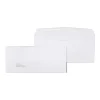 Staples Gummed #10 Business Envelope, 4 1/8" x 9 1/2", White Wove, 500/Box (SPL381937)* Window