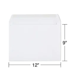Staples Gummed Booklet Envelopes, 9