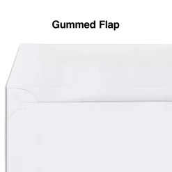 Staples Gummed Business Envelopes, 4 3/16" x 9", White, 1000/Box (381911/17045)* Business