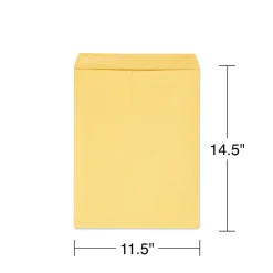 Staples Gummed Kraft Catalog Envelopes, 11.5