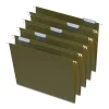 Staples Hanging File Folders, 1/5-Cut Tab, LLetter Size, Standard Green, 50/Box (45444-US) Clearance
