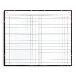 Staples Hard Journal, 7.25"W x 11.75"H, Black/Burgundy (217687) Discount