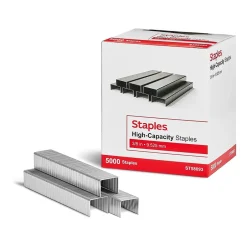 Staples High-Capacity , 3/8" Leg Length, 5000/Box (TR58093) Best