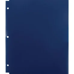 Staples 3-Hole Punched 2-Pocket Portfolio Folder, Navy (26187)