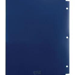 Staples 3-Hole Punched 2-Pocket Portfolio Folder, Navy (26187)