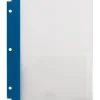 Staples 3-Hole Punched 2-Pocket Portfolio Folder, Frosted Navy (26176) Clearance