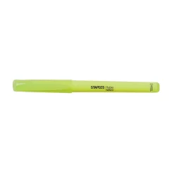 Staples Hype Stick Highlighters, Chisel, Yellow, 5/Pack (29346)