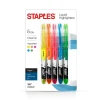 Staples ® Hype! Stick Highlighters, Chisel Tip, Assorted, 5/Pack (34657-CC) Hot