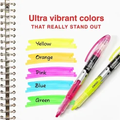 Staples ® Hype! Stick Highlighters, Chisel Tip, Assorted, 5/Pack (34657-CC) Hot