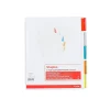 Staples Insertable Paper Dividers, 5-Tab, Assorted Colors (13496/11270) Hot